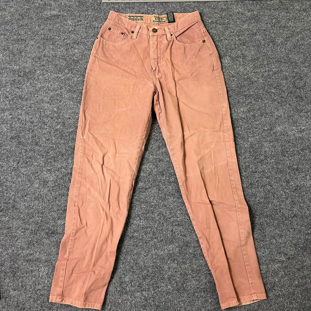 Express Jeans Womens Size 26 Pink Vintage EXP High Waisted Tapered Cotton USA